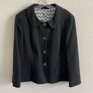 Ann Taylor Black Wool Blazer - 18 Long